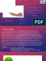 Elementos de Unión Roscados Problema #1 Winch: Integrantes: - Marcos Rojas - Juan Palacios Profesor: - Ramiro Márquez