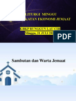 Liturgi B Indonesia Minggu Peningkaten Ekonomi 31 Juli 2022