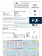 GP12-150 specification sheet