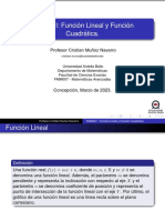 Función Lineal y Cuadrática: Conceptos y Ejemplos Resueltos