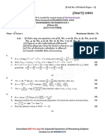 Seat No.: - F.E. (First Semester) EXAMINATION, 2023 Engineering Mathematics 1 (Phase II) (2019 PATTERN) Time