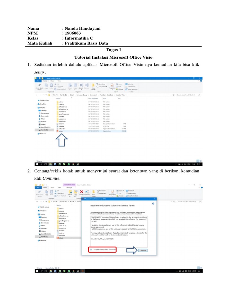Tutorial Instalasi Visio dan Dasar Basis Data | PDF | Komputer