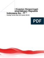 Hari Kemerdekaan Republik Indonesia Ke - 77: Proposal Kegiatan Memperingati
