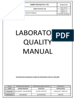Laboratory Quality Manual: Haren Textiles Pvt. LTD