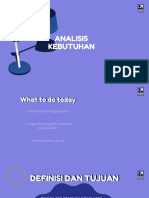 Analisis Kebutuhan