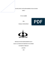 Analisis Kapasitas Rig Untuk Pengeboran Pada Sumur YDM-1