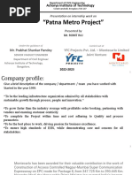 "Patna Metro Project": Acharya Institute of Technology