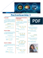Factorización I: Concepto Métodos para Factorizar Polinomios
