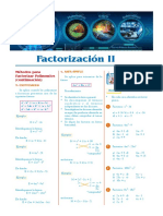 Factorización II: Métodos para Factorizar Polinomios (Continuación)