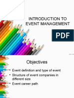 Introduction To Event Management
