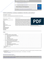 Calcium, Phosphorus, and Bone Metabolism in The Fetus and Newborn