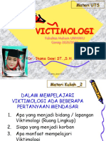 Victimologi: Materi UTS