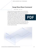SolidWorks - Swept Boss - Base Command - Perception Engineering
