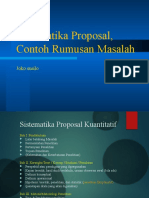 Sistematika Proposal, Contoh Rumusan Masalah: Joko Susilo