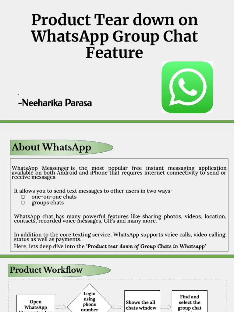 WhatsApp Group Chat Feature Analysis | PDF | Computing | Computer Science