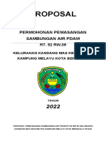 Proposal Pemasangan Pdam