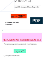 Besarnya Sudut Yang Telah Ditempuh Dalam Selang Waktu Tertentu