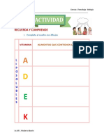 Vitaminas - Actividad