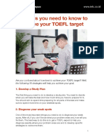 Achieve TOEFL Target with 10 Strategies
