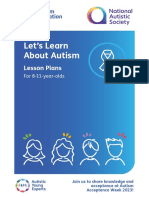 Let's Learn About Autism: Lesson Plans