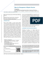 Clinical Practice Guidelines For Management of Bipolar Disorder