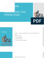 Engineering Economy 3 Quarter 2022-2023 Modular Grade