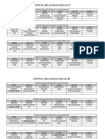 Jadwal Pelajaran Kelas Iv