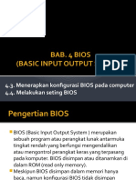 Bab. 4 Bios (Basic Input Output System) : 4.3. Menerapkan Konfigurasi BIOS Pada Computer 4.4. Melakukan Seting BIOS