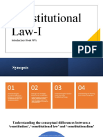 Constitutional Law-I: Introductory Week Ppts