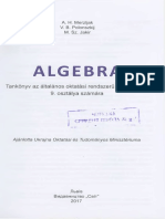 Algebra: Tankönyv Az Általános Oktatási Rendszerű Tanintézetek 9. Osztálya Szám Ára