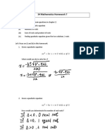 S4 Mathematics Homework 7