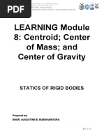 LEARNING Module 8: Centroid Center of Mass and Center of Gravity