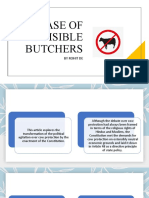 The Case of Invisible Butchers: by Rohit de