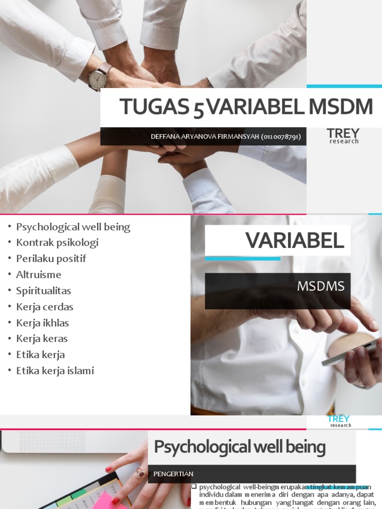 Variabel MSDM dan Psychological Well-Being | PDF