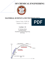 Department of Chemical Engineering: Material Science and Technology