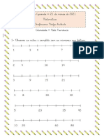 Reta Numérica - Atividade de Matemática 21/03