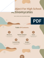 Science Subject For High School: Actinomycetes