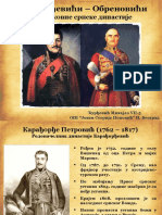 Karađorđevići - Obrenovići - Novovekovne Srpske Dinastije