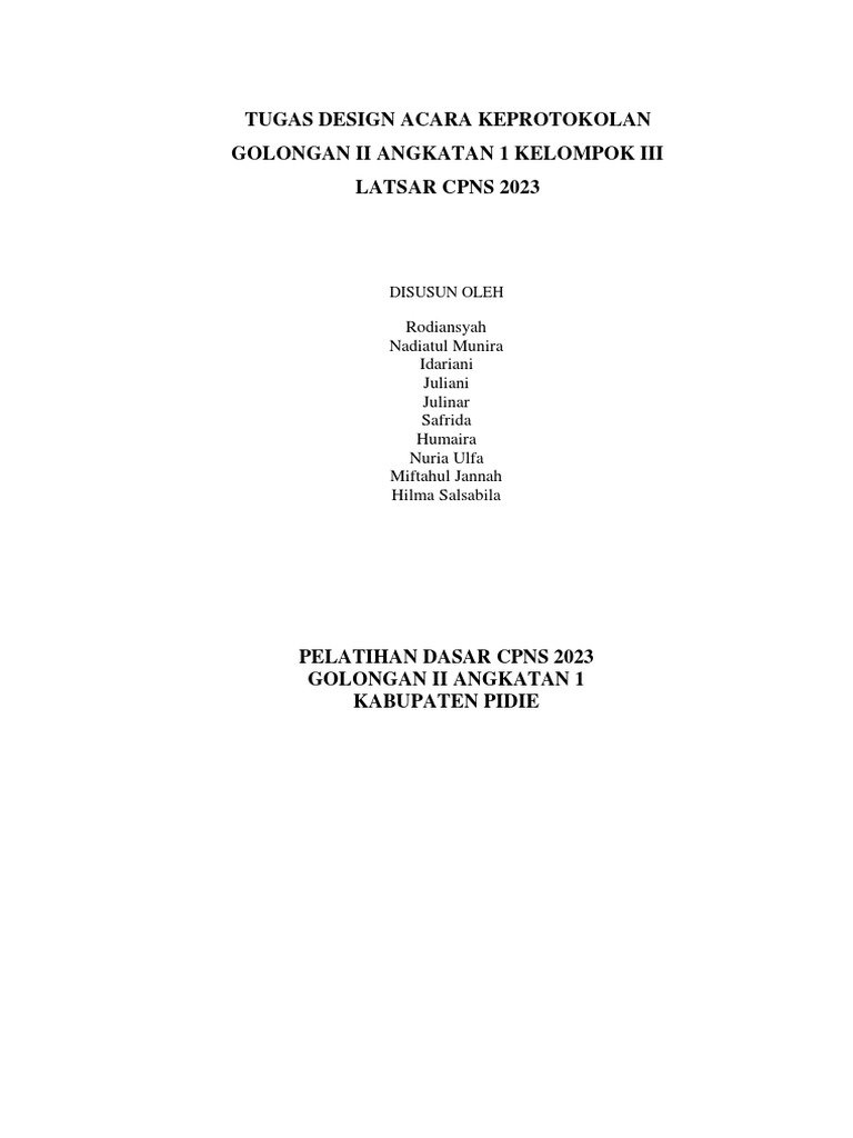 Tugas Desain Protokol Kelompok 3 | PDF