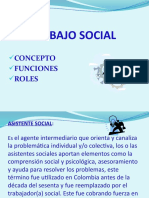 Trabajo Social: Concepto Funciones Roles