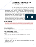 Perayaan Ekaristi Kamis Putih 2023 - A 6 Apr