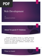 Web Development: IN Tecspeak It Solutions