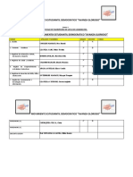 Movimiento Estudiantil Democratico "Avanza Glorioso": Ficha DE Inscripción DE Lista DE Candidatos