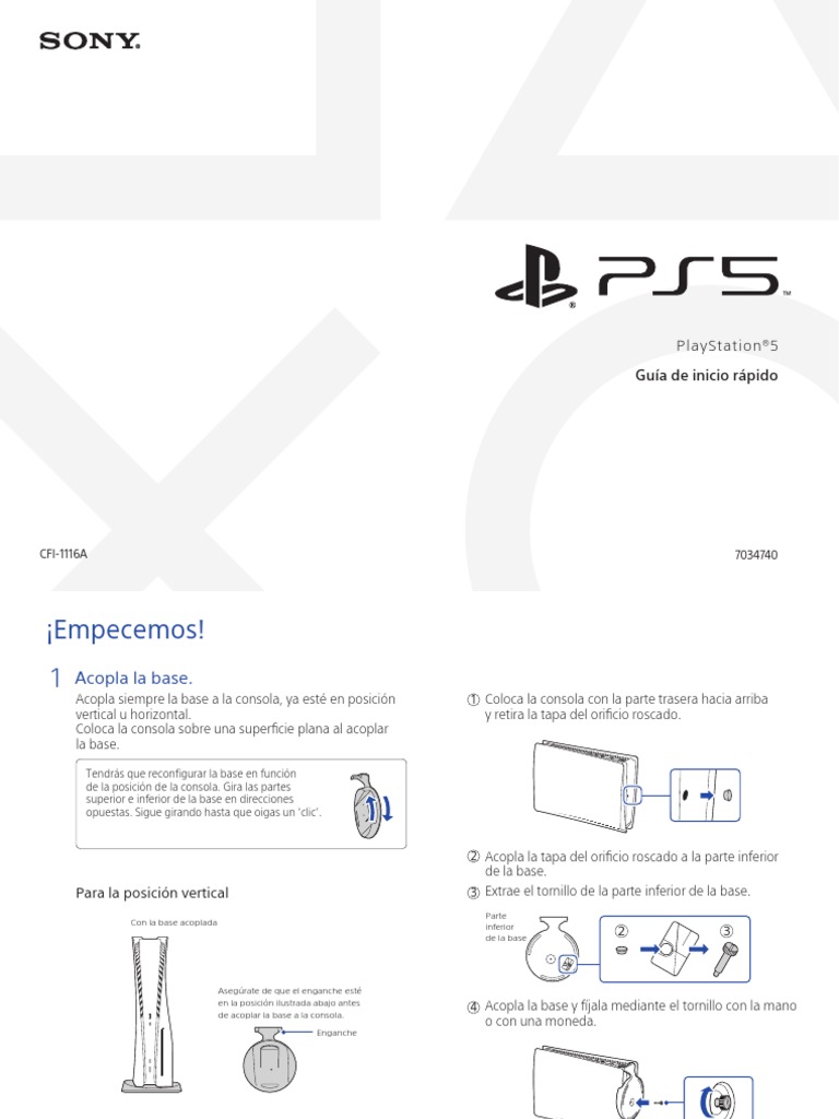 CFI-1116A_PS5_QG_es | PDF | Juegos de consolas | Ingeniería Informática