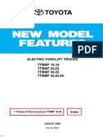 Electric Forklift Trucks 7FBMF 16,18 7FBMF 20,25 7FBMF 30,35 7FBMF 40,45,50