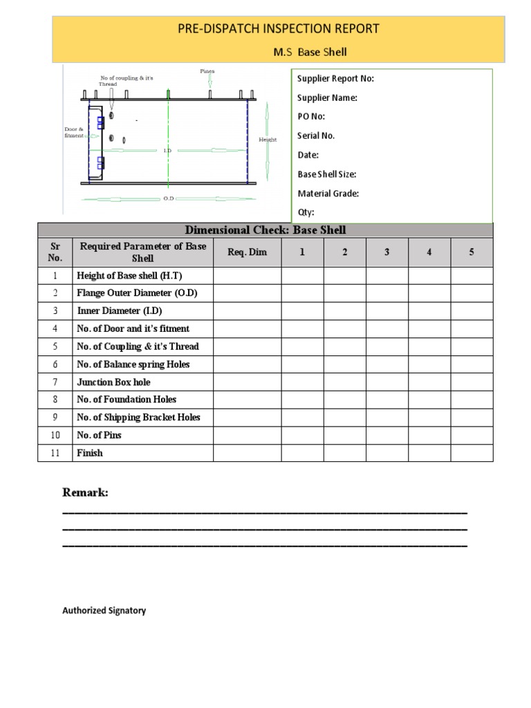 (4) PredispatchInspection Report of M.S Base Shell PDF