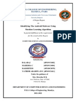 P.E.S. College of Engineering, MANDYA, 571401: Identifying The Android Malware Using Machine Learning Algorithm