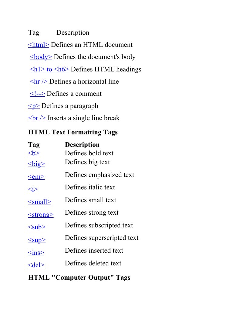 To : HTML Text Formatting Tags Tag Description | PDF | Html | Html Element
