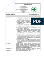 Audit Internal: No. Dokumen: /TU/SOP/2018 No. Revisi: 01 Tanggal Terbit: 3 Januari 2018 Halaman: 1 / 3