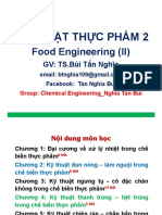 Kỹ Thuật Thực Phẩm 2: Food Engineering (II)